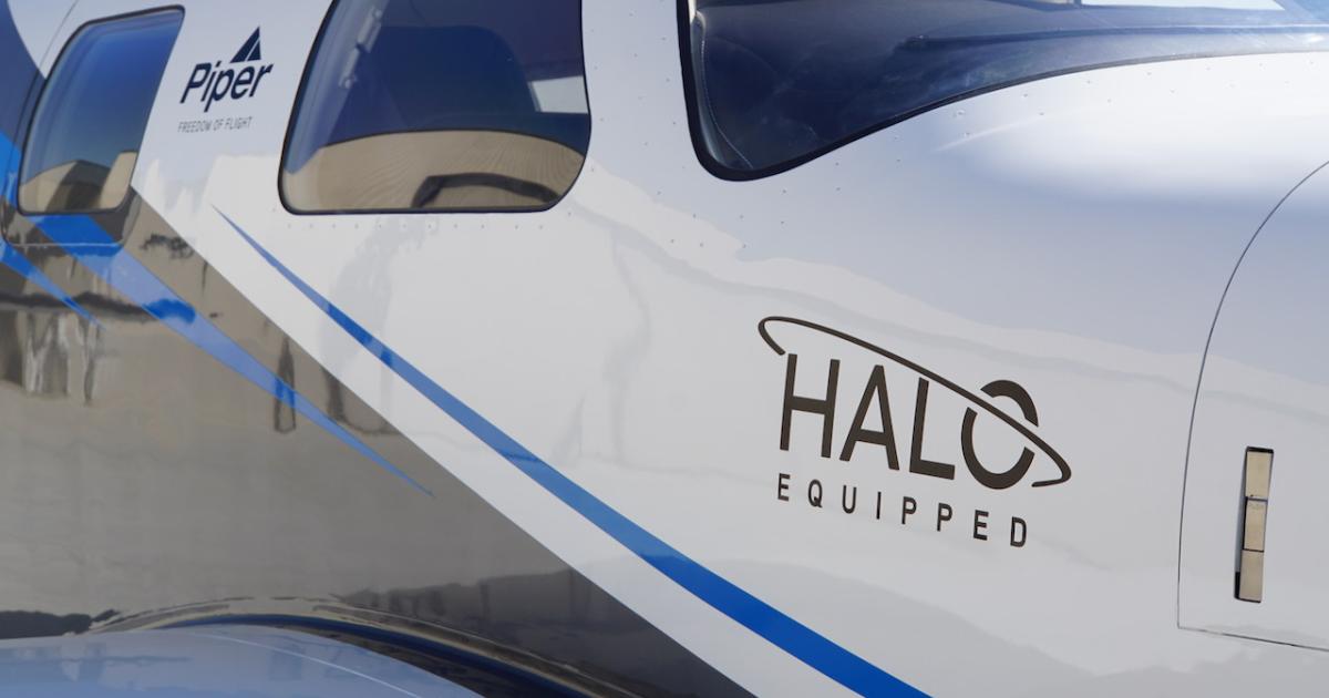 The Halo Safety System brings new capabilities to Piper's M600 single-engine turboprop, including Garmin's new Autoland. (Photo: Matt Thurber) 