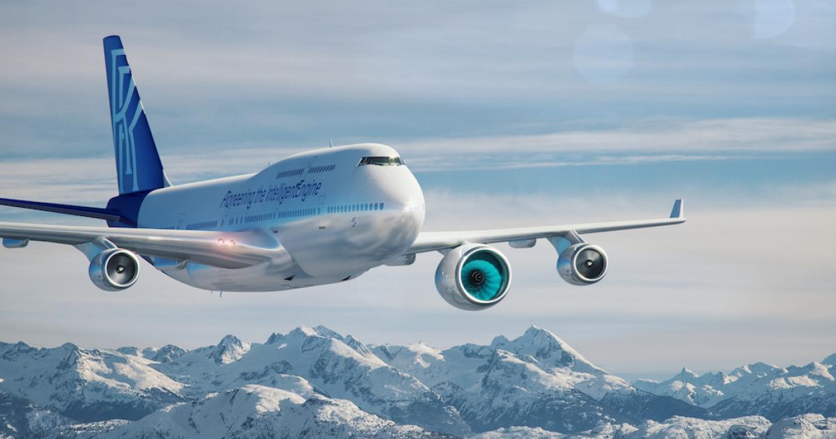 AeroTec will engineer Rolls-Royce's second Boeing 747 testbed to test both commercial and business jet engines. (Image: AeroTec)