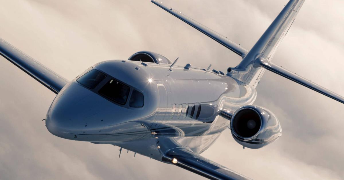 While business aircraft flight activity climbed 2.4 percent year-over-year in September 2019, fractional midsize jets—a category that includes the Cessna Citation Latitude flown by NetJets—soared by 11.1 percent from a year ago. (Photo: Textron Aviation)
