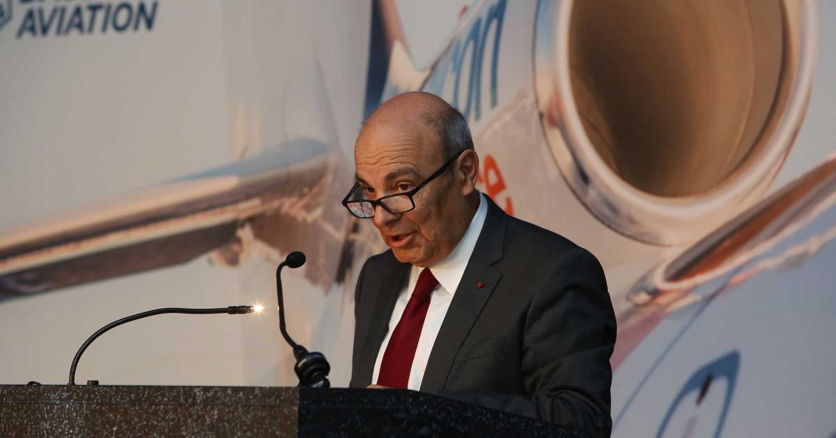 Eric Trappier, president Dassault Aviation. (Photo: Mariano Rosales) 
