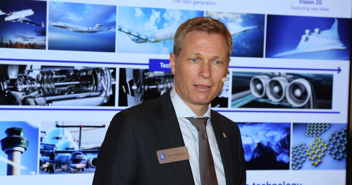 Dirk Geisinger, chairman of Rolls-Royce Deutschland.