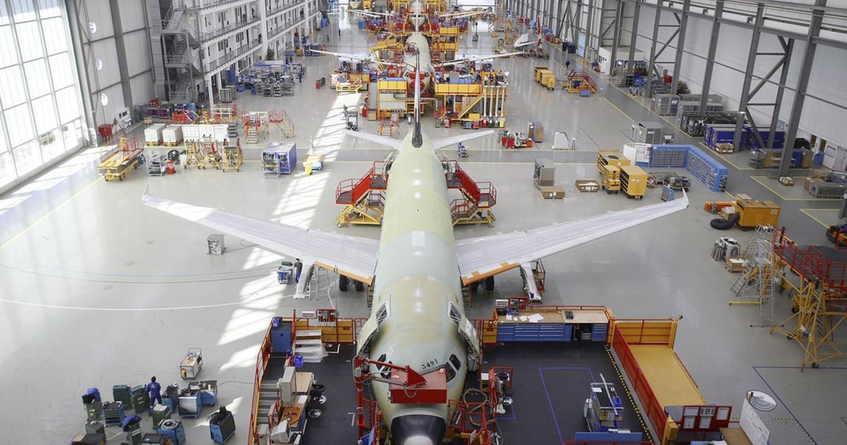 Airbus's Hamburg plant builds most of the company's A321s, including all the heads of version A321 ACF examples. (Photo: Airbus)