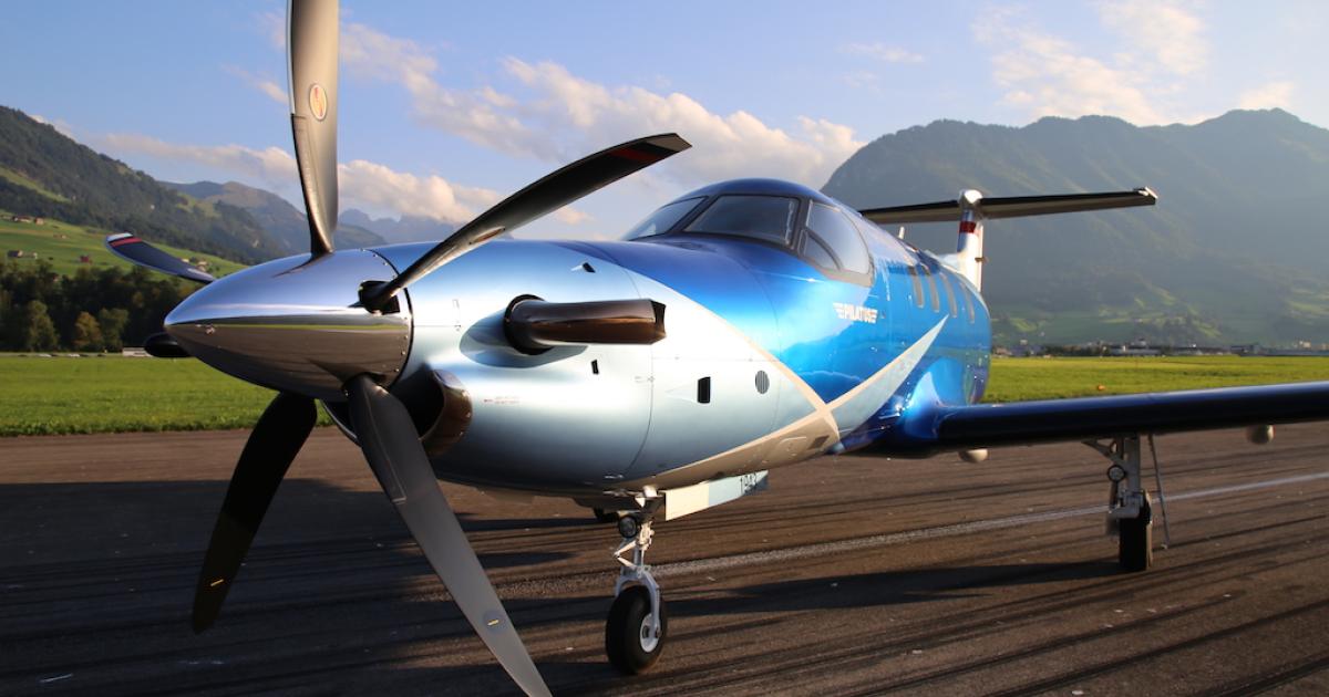 Pilatus's new PC-12 NGX comes with a new cabin, avionics, and Pratt & Whitney Canada engine. (Photo: Pilatus Aircraft)