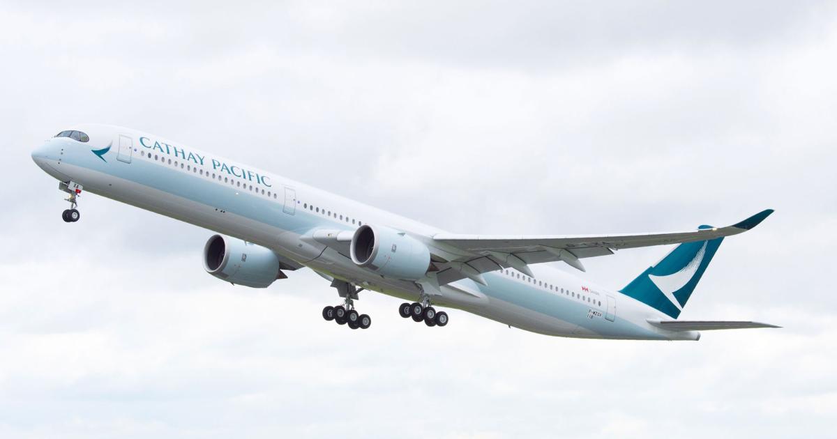 Cathay Pacific continues to experience challenging market conditions admin ongoing anti-government protests. (Photo: Airbus)