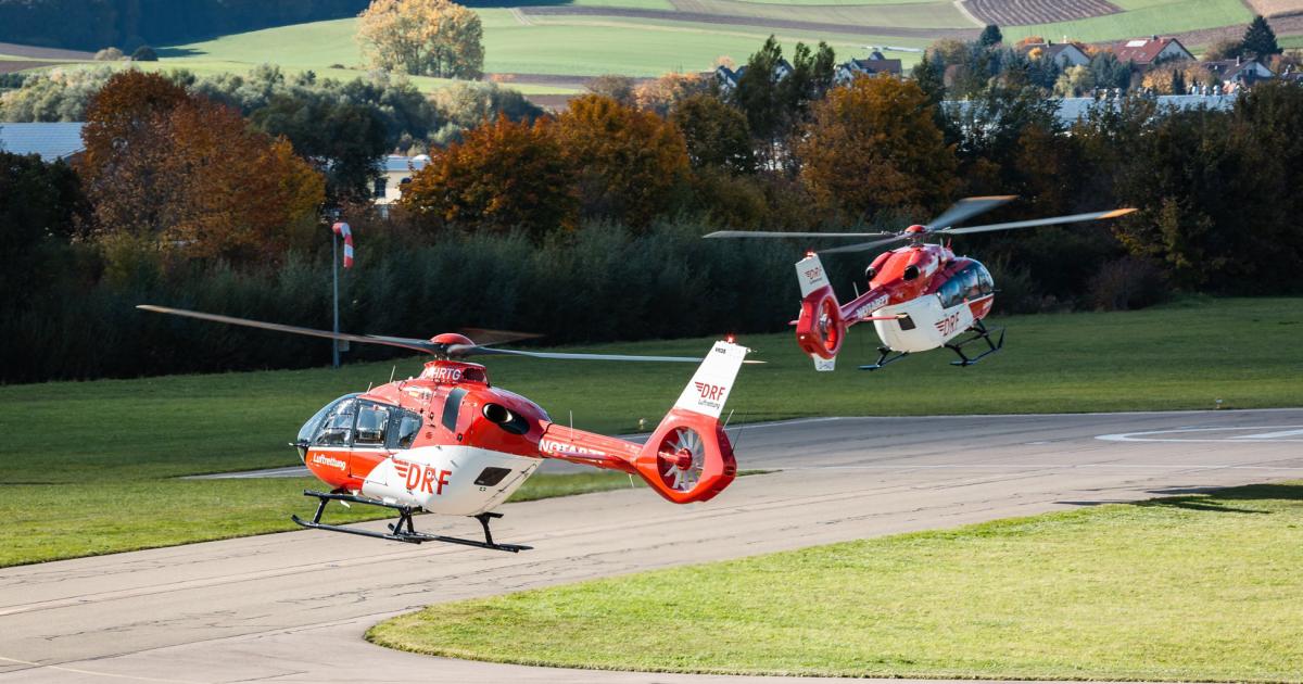 Germany's DRF is in the process of switching to a fleet of only Airbus H135s and H145s. (Photo: Airbus/Patrick Heinz)