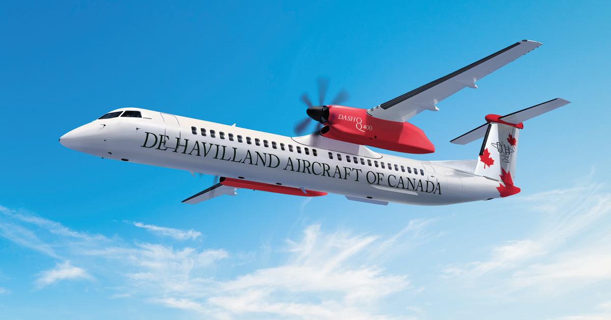 De Havilland of Canada, having rebranded the former Q400 with its original name, Dash 8-400, is considering adding a used-parts exchange business unit, among other possible support initiatives. 