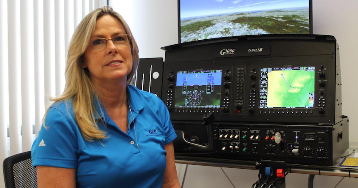 Teresa Ortega is managing partner of Ortega Aviation Services, a new Wichita-based pilot training, testing, and maintenance consulting business. (Photo: Jerry Siebenmark)