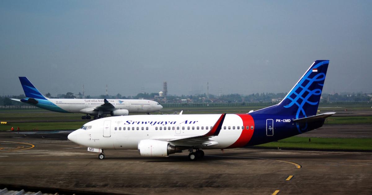 An 11-strong fleet at Indonesia's Sriwijaya Air includes six Boeing 737-500s. (Flickr: <a href="http://creativecommons.org/licenses/by-sa/2.0/" target="_blank">Creative Commons (BY-SA)</a> by <a href="http://flickr.com/people/pkaren" target="_blank">PK-REN</a>)
