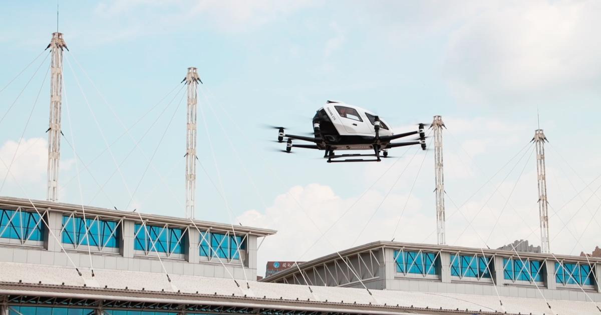 China's EHang is looking to raise fresh capital to finance the development of its two-seat 216 eVTOL aircraft.
