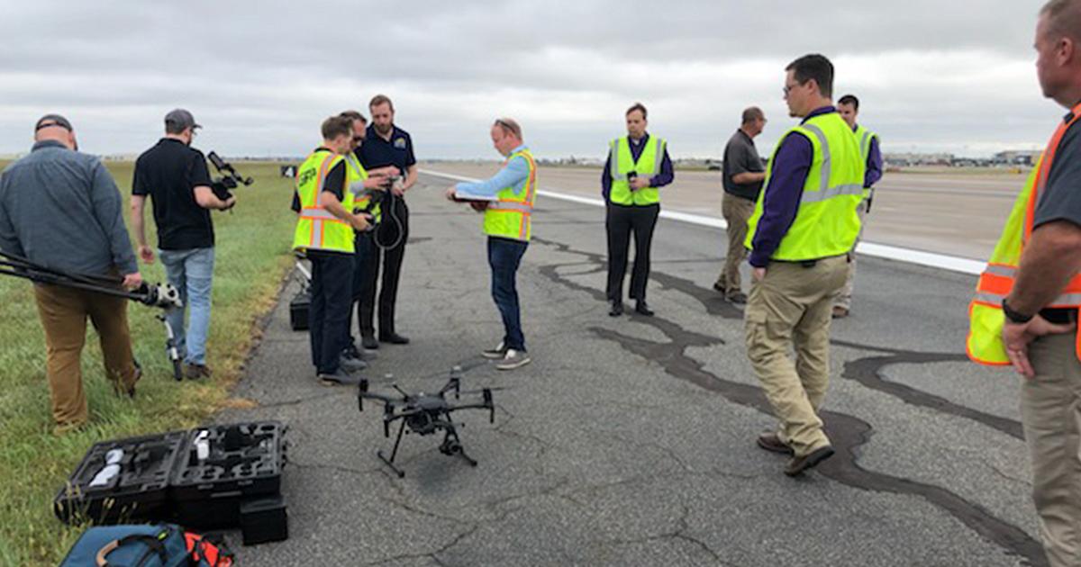 Wichita Eisenhower National Airport operations officers will integrate the use of drones into their daily routine following successful proof-of-concept flights this summer. (Photo: Brian Cowles/Wichita Airport Authority)