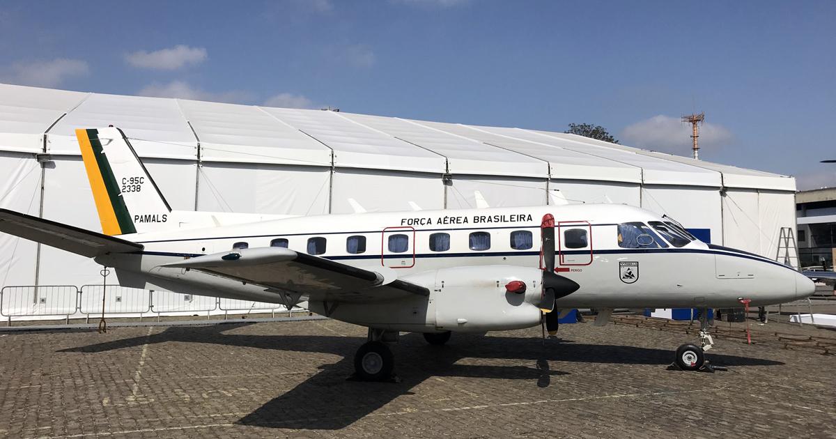 Embraer was formed to produce the EMB-110 Bandeirante, and the type still performs sterling work for the FAB in a range of utility transport roles, but it is aging and a replacement is needed. (photo: David Donald)