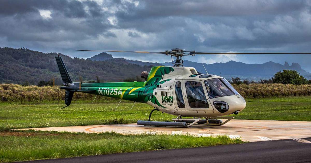 An Airbus AS350 B2 operated by air tour firm Safari Helicopters has gone missing off Kauai’s rugged Na Pali coast in Hawaii.