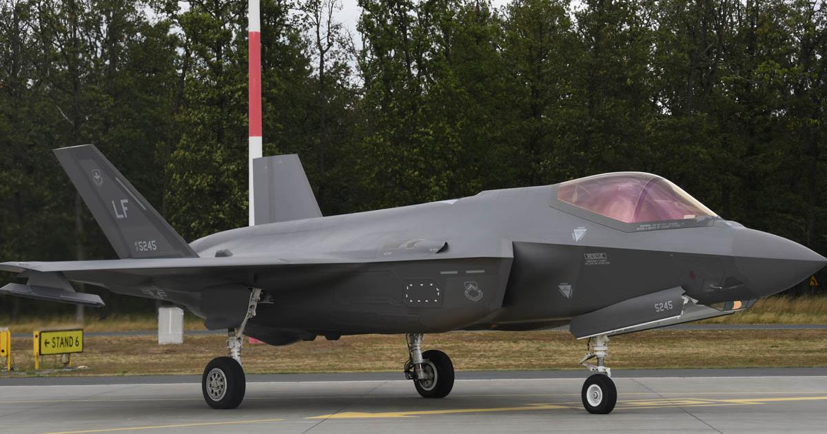 Poland got its first chance to see the F-35A up close in July 2019, when U.S. Air Force F-35As visited Powidz air base during Operation Rapid Forge. (photo: U.S. Air Force)