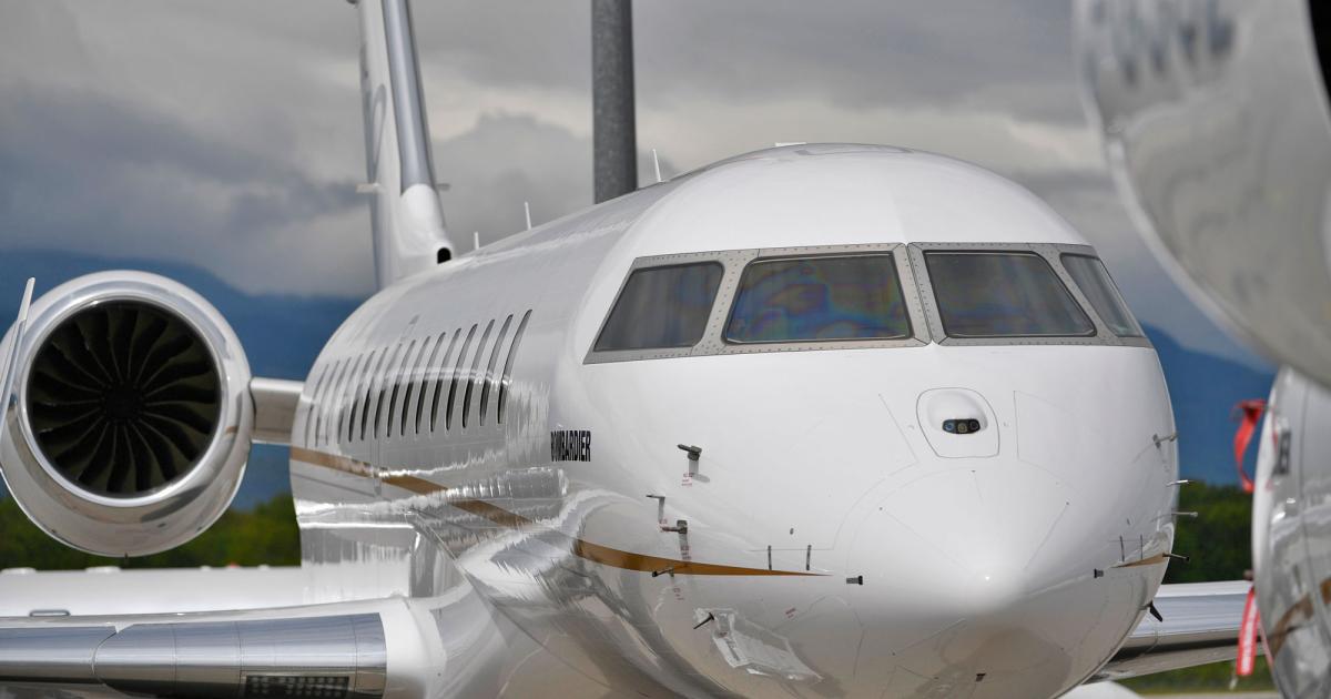 Despite a late-year ramp up in Global 7500 deliveries, Bombardier Aviation fell eight aircraft short of its projected 150 to 155 business jet shipments last year. (Photo: Mark Wagner/AIN)