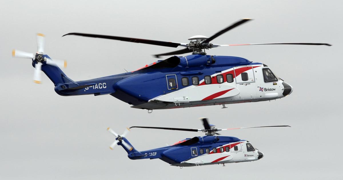 Bristow operates 10 search-and-rescue-configured Sikorsky S-92As for the UK Coastguard SAR helicopter service. 
