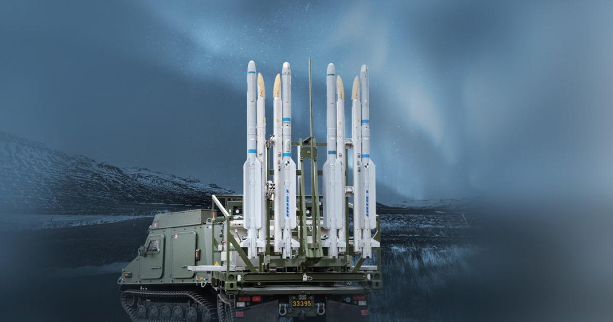 Diehl’s IRIS-T short-range, air-to-air guided missiles in Hagglund, Sweden.