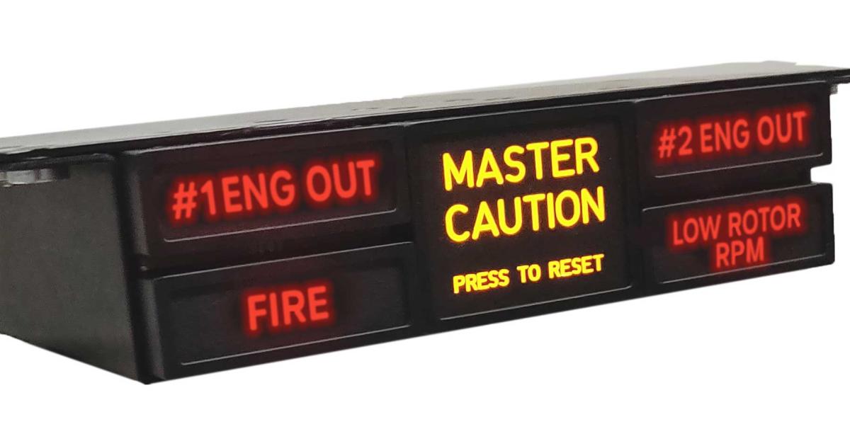 A Luma LED caution warning panel.