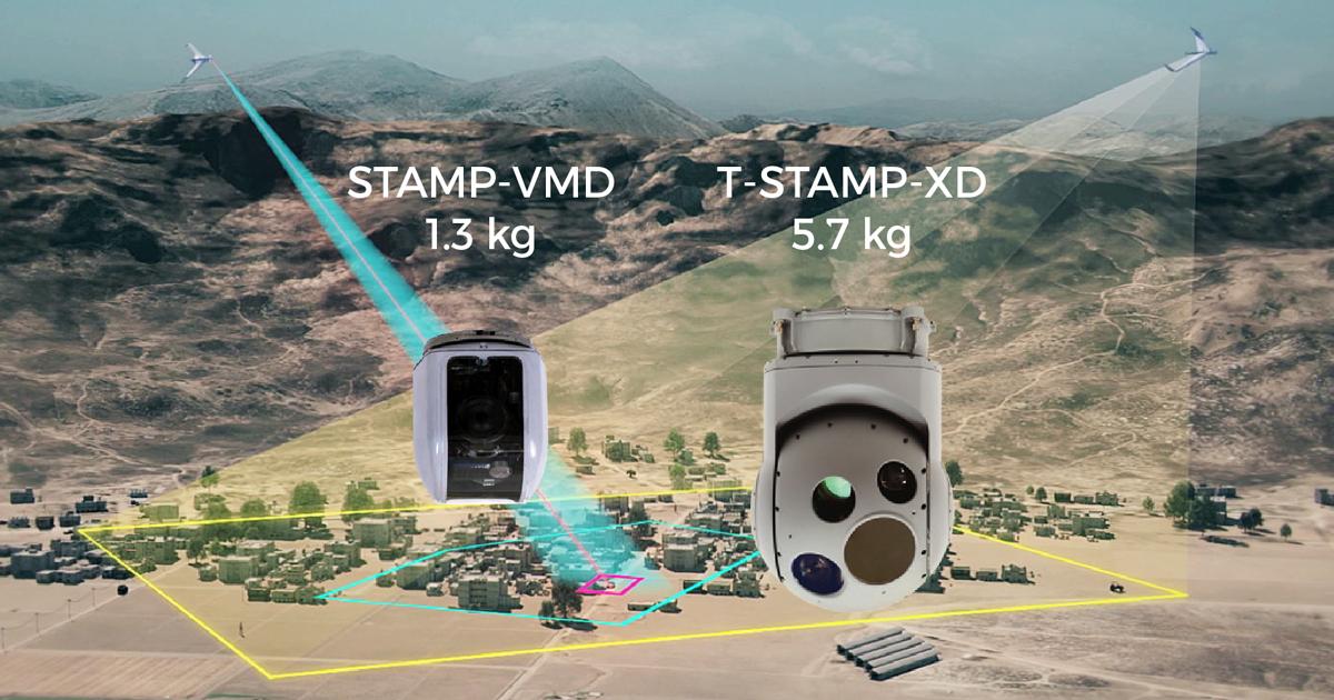 The T-STAMP-XD and STAMP-VMD provide target designation and ISR capabilities for small UAVs. (photo: Controp)