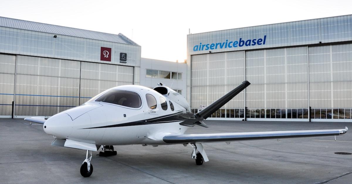 Air Service Basel has been approved to provide maintenance and Continuing Airworthiness Management Organisation (CAMO)+ services for the Cirrus Vision Jet SF50 (Photo: Air Service Basel)