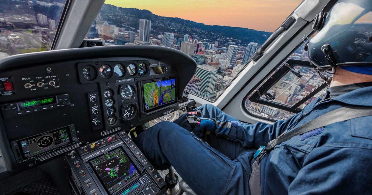 Garmin’s GFC 600H helicopter flight control system can hold hover using position and groundspeed and includes Garmin’s Helicopter Electronic Stability & Protection limit cueing, which protects against steep bank/pitch and overspeed/underspeed conditions.