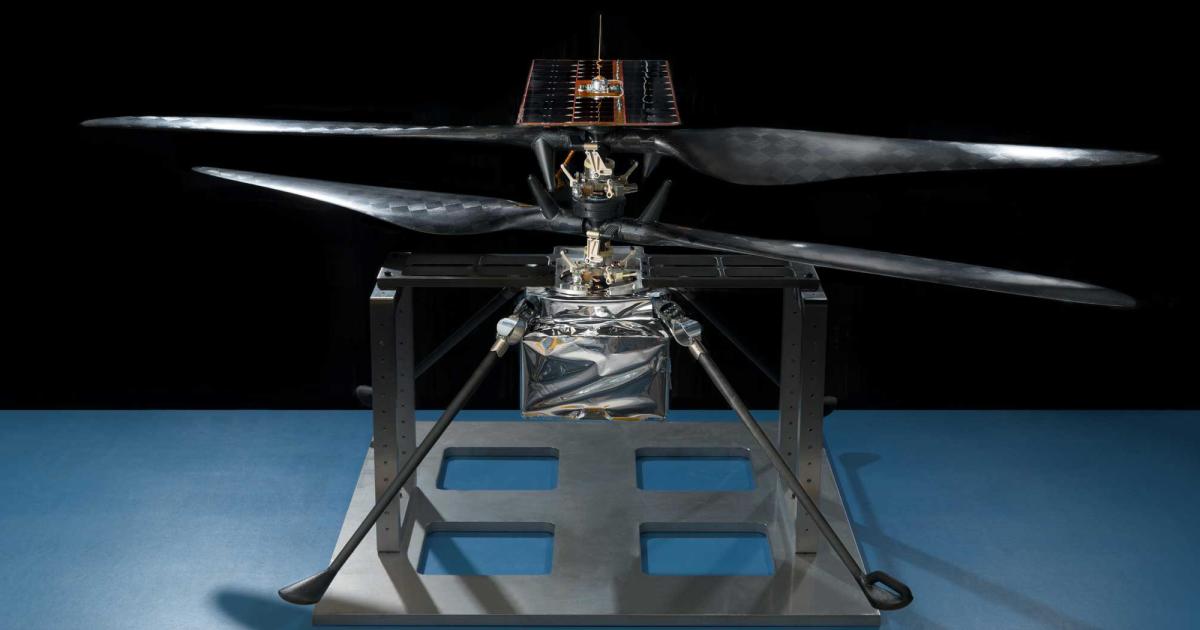 While it looks relatively simple, the four-pound Mars Helicopter Scout must be radiation-resistant, lightweight, and capable of carrying a camera, gyros, and other sensors.