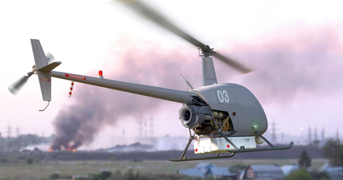 UVH R22, an unmanned delivery drone, has a payload capacity of 400 pounds.
