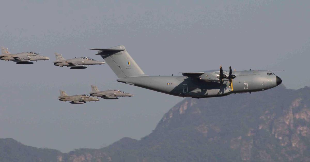 The Hawk jets being led by an A400M will not be upgraded.
