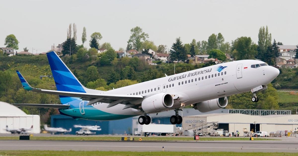 Garuda Indonesia has halted 40 daily flights to mainline China. (Photo: Boeing)