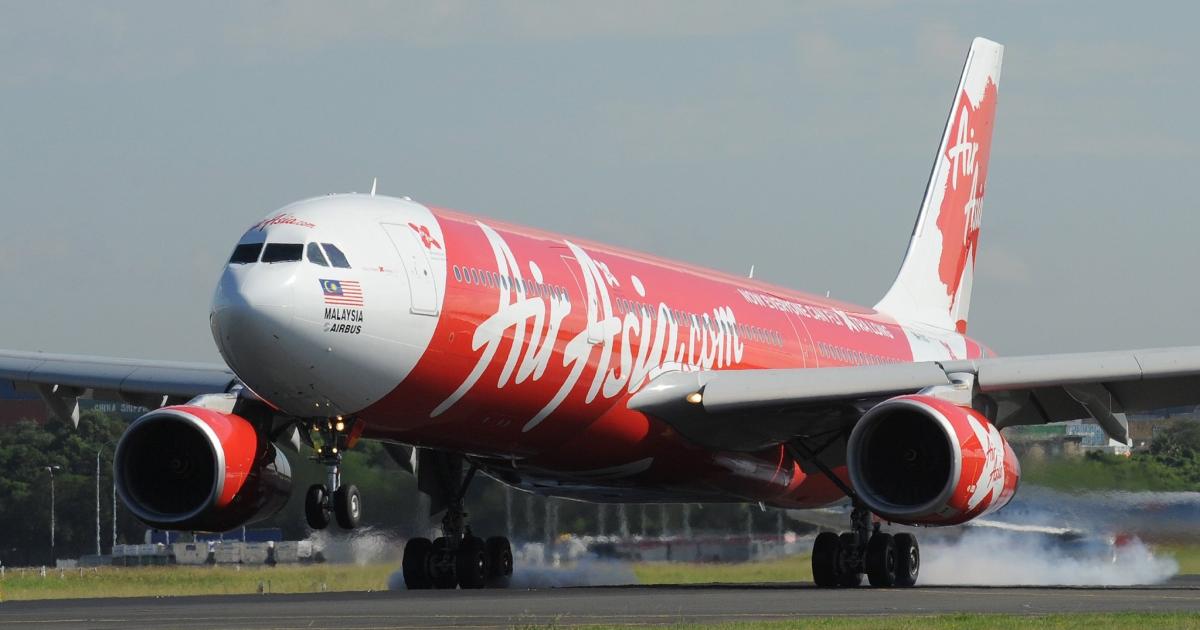 Air Asia X plans to remove from its fleet seven out of 24 A330-300s as part of a broader effort to effect capacity cuts in reaction to the Covid-19 virus. (Photo: Flickr: <a href="http://creativecommons.org/licenses/by-nd/2.0/" target="_blank">Creative Commons (BY-ND)</a> by <a href="http://flickr.com/people/rodeime" target="_blank">Traveloscopy</a>)
