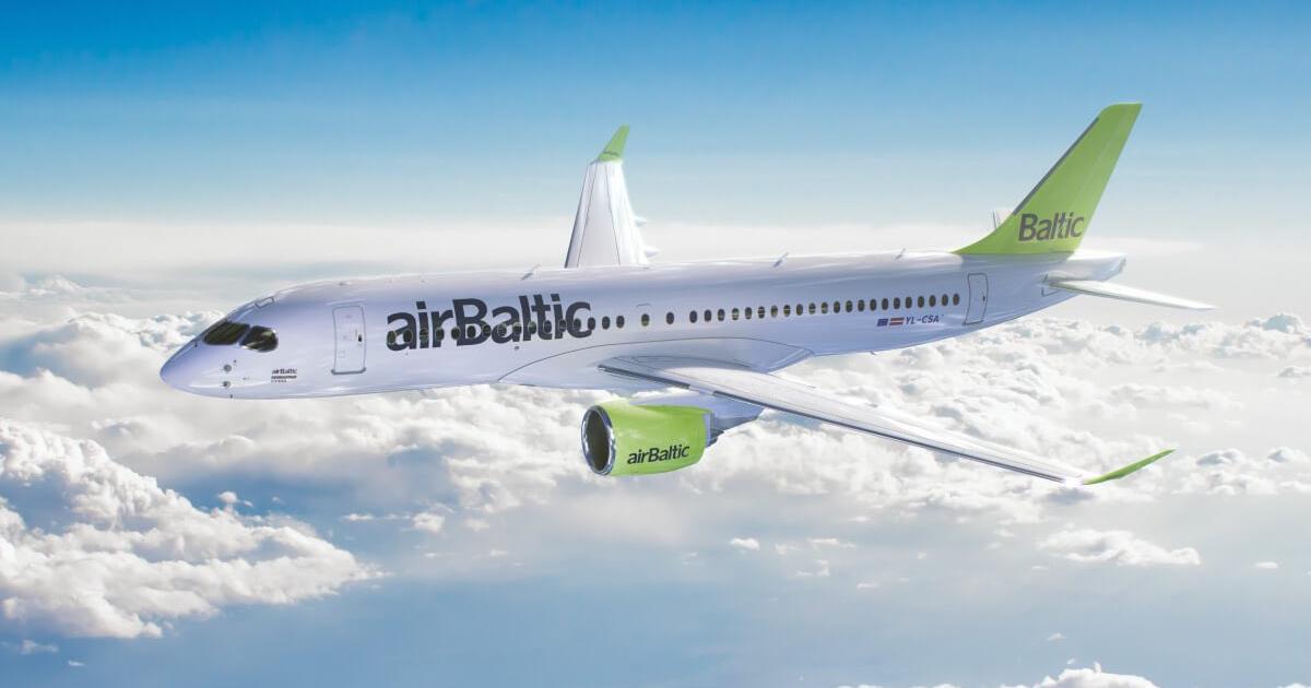 An Air Baltic A220-300 aircraft diverted to Bordeaux after one of its PW1500G engines had to be shut down on a flight from Riga to Malaga. [Photo: Airbus] 