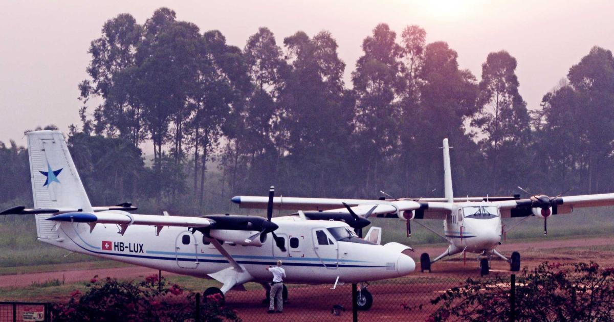 The first production airframe in Viking Air's relaunch of the rugged Twin Otter flew for the first time 10 years ago. Soon after it received type certification, it was delivered to launch customer Zimex Aviation in 2010 and given the Swiss registration HB-LUX. Shown here in Kajjansi, Uganda it has remained in service ever since, providing reliable industrial support to the oil and gas sector, and flying humanitarian missions. (Photo: Zimex Aviation)