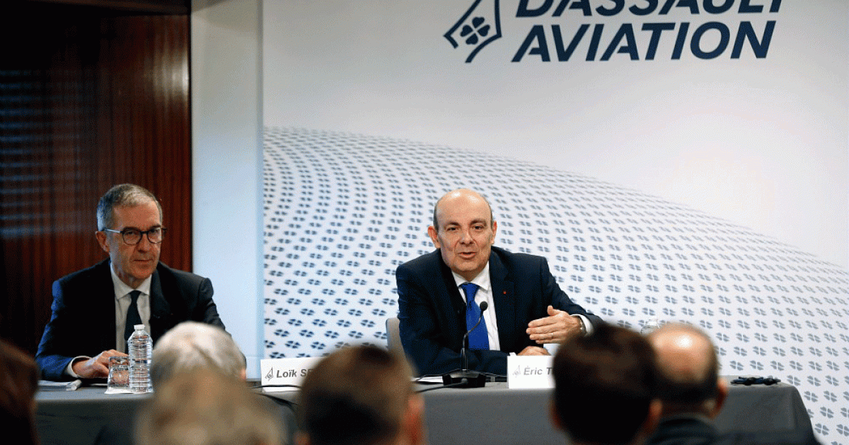 Dassault Aviation chairman and CEO Eric Trappier reports on last year's results.