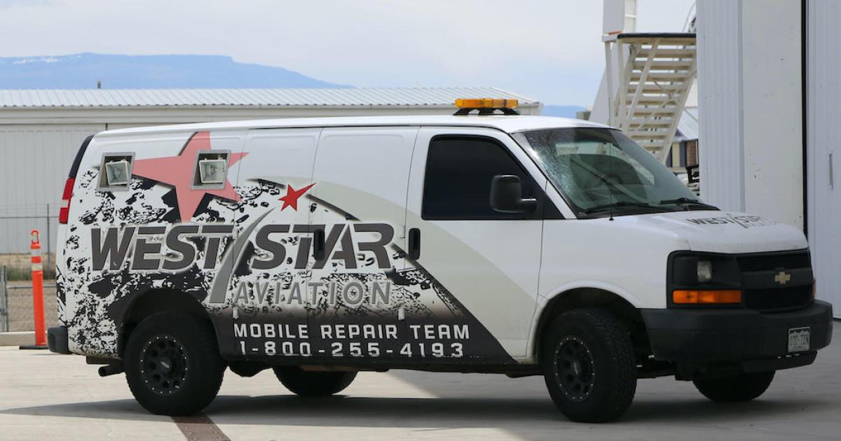 West Star Aviation now has AOG/MRT services available from its four full-service, six satellite, and four non-fixed base locations. (Photo: West Star Aviation)