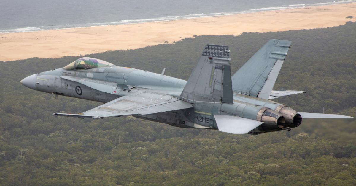 Canada has already taken 25 of the Australian F/A-18A/Bs to meet an interim fighter requirement, and most, if not all, of the remainder are now heading for a new life as civilian-operated aggressor aircraft in the U.S. (Photo: Commonwealth of Australia, Department of Defence)
