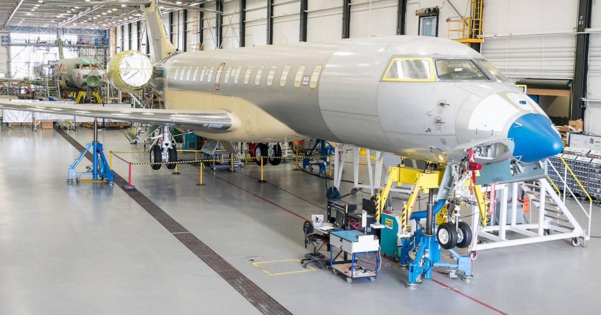 Bombardier will temporarily suspend Challenger and Global aircraft production through April 26. (Photo: Bombardier)
