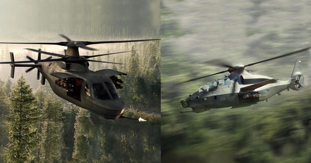 Sikorsky and Bell have advanced to the prototype phase of the U.S. Army's Future Attack Reconnaissance Aircraft program with their Raider and Invictus models, respectively.