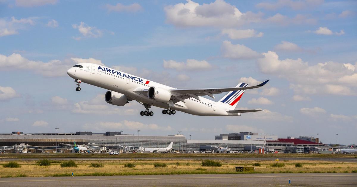Air France ordered 10 more Airbus A350-900 widebodies in December 2019, but the carrier now faces a significant dip in traffic as a result of government-imposed travel restrictions due to the Covid-19 pandemic. (Photo: Airbus)