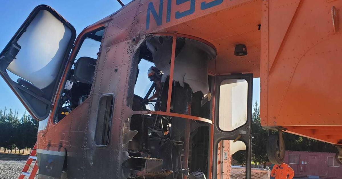 Chilean eco-terrorists are suspected in the arson of a 1964-vintage Erickson Air Crane.