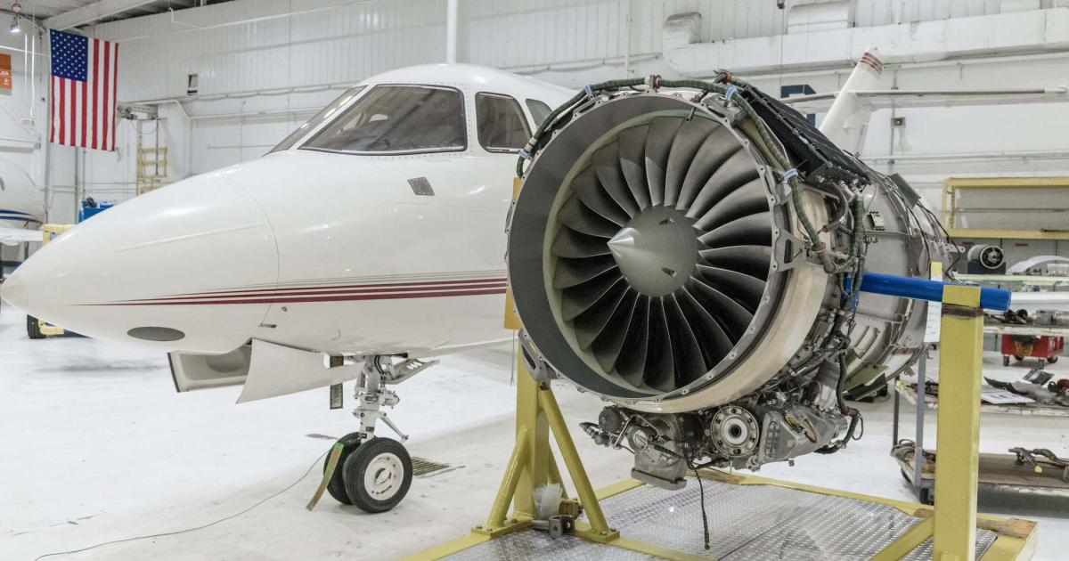 StandardAero's engine exchange program currently applies to Honeywell TFE731, CFE738, and Pratt & Whitney PW305 turbofans as well as Honeywell 36-100/150 series APUs. (Photo: StandardAero)