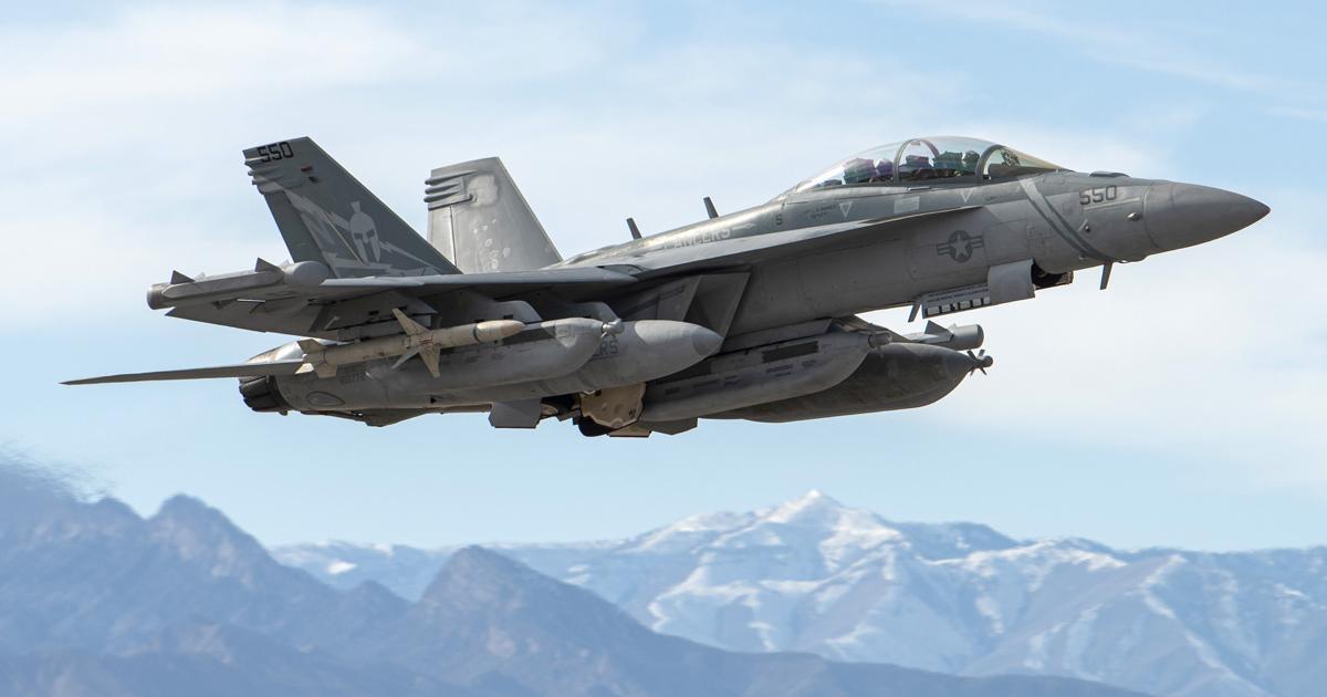 Germany prefers Boeing’s EA-18G Growler, seen here in U.S. Navy colors, to the electronic attack proposal for the Eurofighter Typhoon to replace its Tornado ECR defense suppression aircraft, while the Super Hornet is slated to take on the nuclear strike role. (Photo: U.S. Navy)