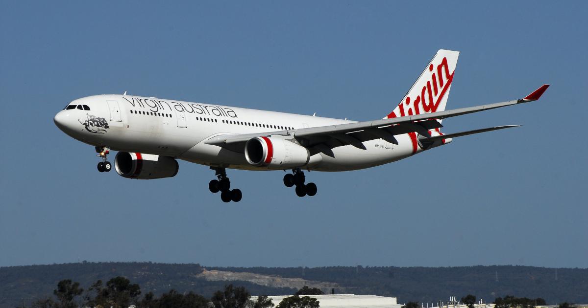 A Virgin Australia Airbus A330 approaches Perth International Airport. (Photo: Flickr: <a href="http://creativecommons.org/licenses/by/2.0/" target="_blank">Creative Commons (BY)</a> by <a href="http://flickr.com/people/jordanvuong" target="_blank">jordanvuong</a>)