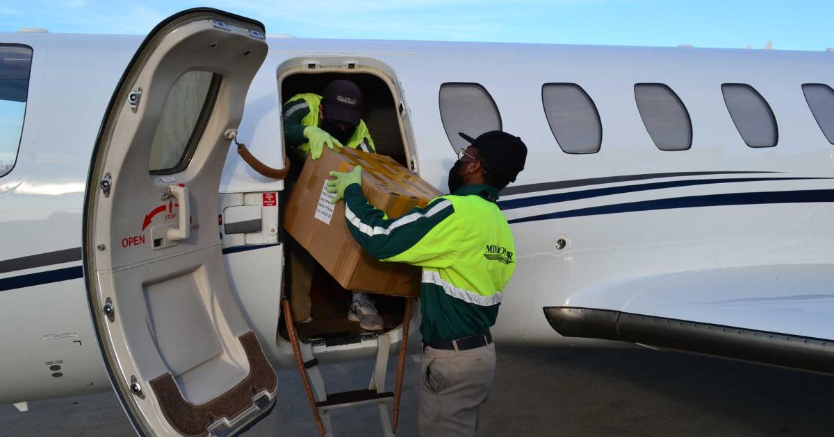 Million Air used one of the Cessna Citation S/IIs in its charter fleet to deliver its donation of vital medical and N95 masks to New York's Westchester County, which has been hard hit by the Covid-19 pandemic.