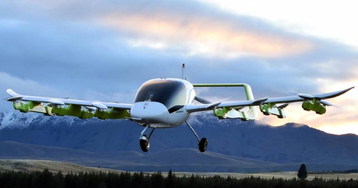 Wisk's Cora eVTOL aircraft had completed more than 1,200 test flights before the Covid-19 lockdown restrictions in New Zealand interrupted its flight test program. [Photo: Wisk]
