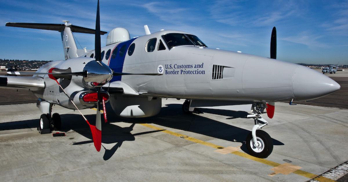 The Beechcraft King Air 350CER is an extended-range version of the 350i with an optional cargo door. (Photo: Textron Aviation)