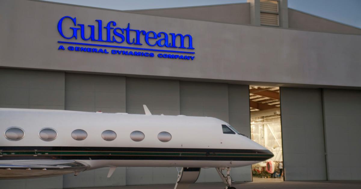 Gulfstream Aerospace's service center in Las Vegas will close in June as industry fallout from Covid-19 continues. The aircraft manufacturer has also announced company-wide layoffs as a result of the pandemic. (Photo: Gulfstream Aerospace)