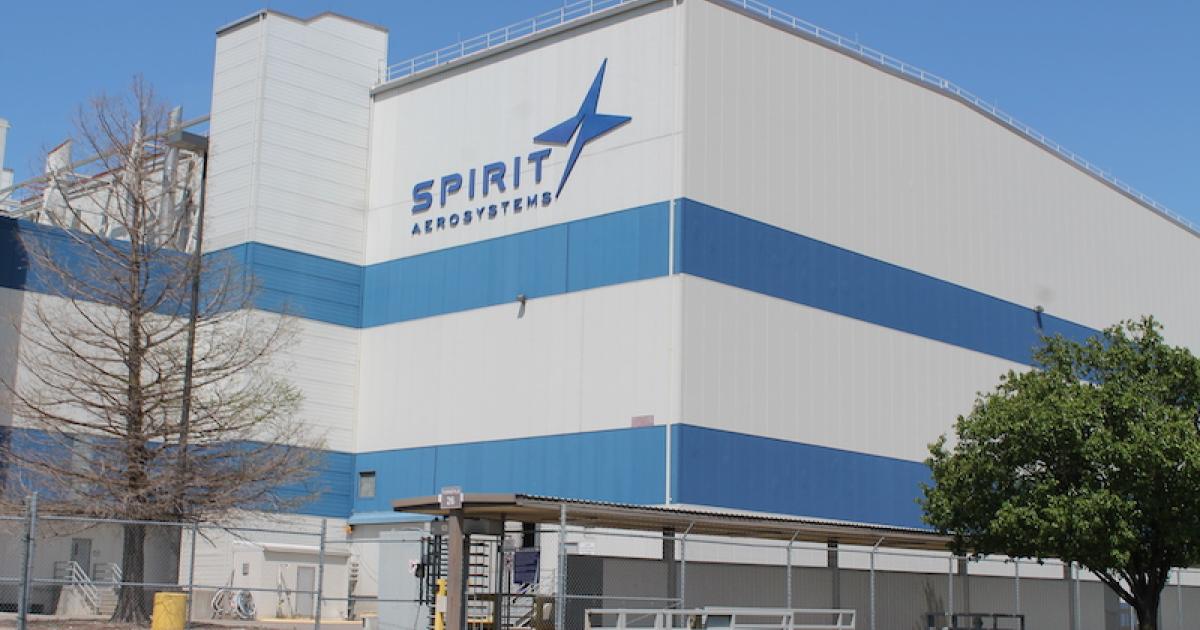 Spirit AeroSystems saw a 45 percent year-over-year drop in first-quarter 2020 revenue as it wrestled with the continued ground of the Boeing 737 Max and a sharp reduction in aircraft production by Boeing and Airbus. (Photo: AIN/Jerry Siebenmark)