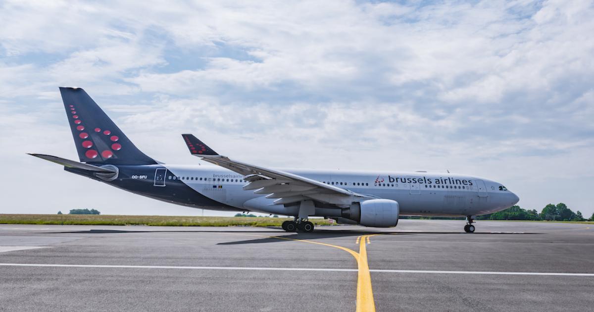 Brussels Airlines plans to shrink the size of its Airbus A330 fleet from 10 to eight. (Photo: Brussels Airlines)