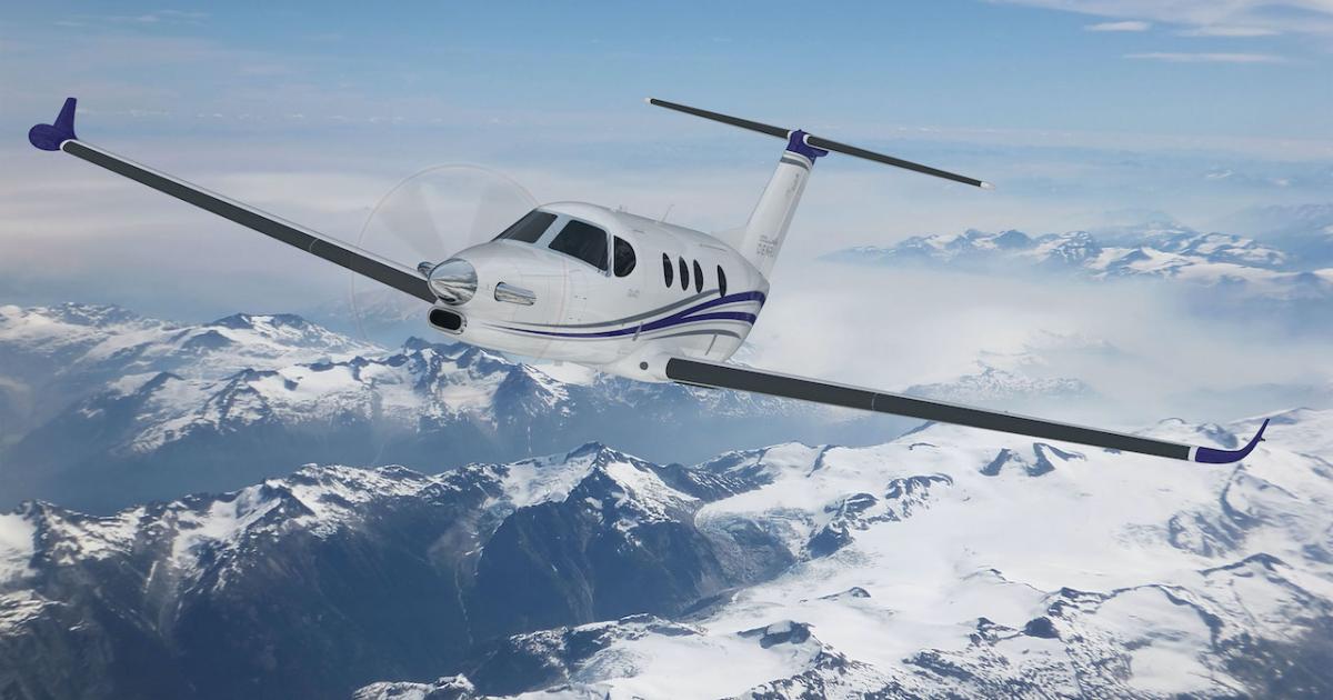 GE Aviation's clean-sheet Catalyst turboprop engine is to power Cessna's new SETP offering, the Denali. (Photo: Textron Aviation)