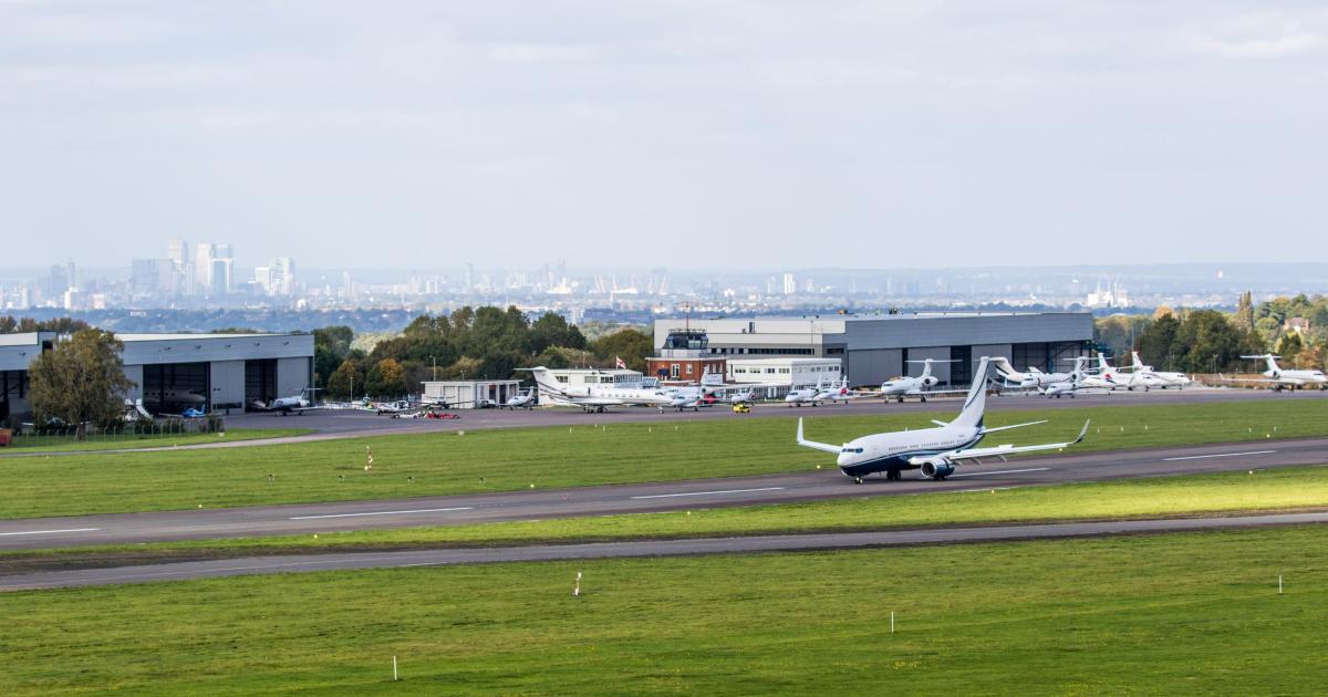 Business aviation traffic at UK airports such as London Biggin Hill Airport is expected to be severely curtailed by Covid-19 quarantine requirements starting on June 8. [Photo: London Biggin Hill Airport/Mike Rivett]