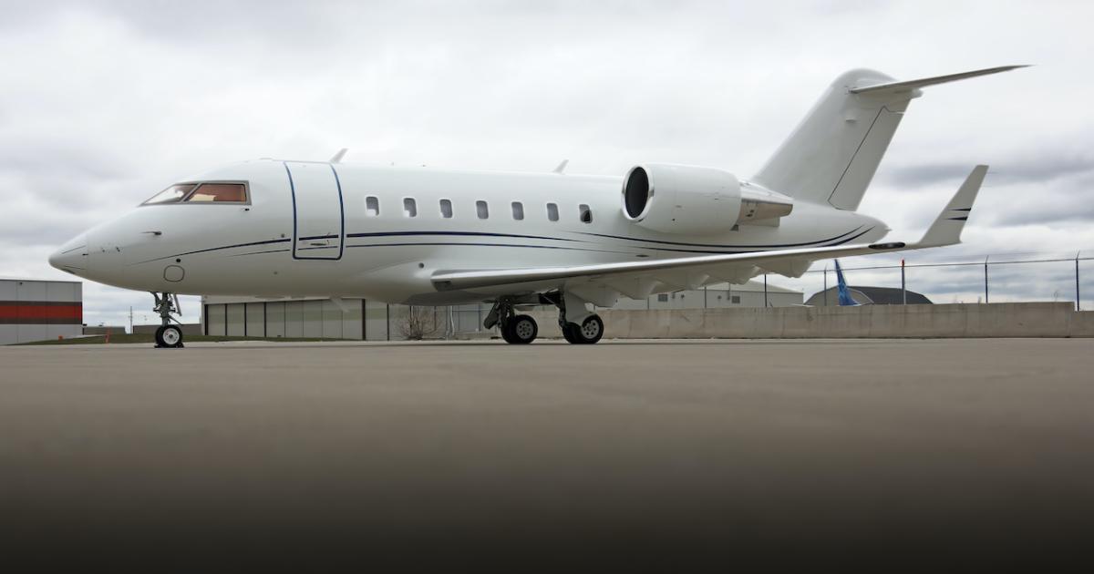 Jetcraft is rolling out the unscheduled maintenance program through JSSI on two aircraft in its sales inventory, including this Bombardier Challenger 605. (Photo: Jetcraft)
